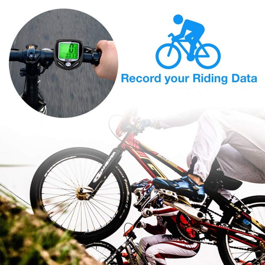 SOON GO Bike Speedometer, Bicycle Speedometer Wireless Bike Computer