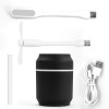 SOON GO Cool Air Mist Ultrasonic Humidifier with Color Lights USB Fan Desktop Can Humidifier 200ML Portable Purifier for Cars, Office, Home, Bedroom, Travel and More SOON GO Cool Air Mist Ultrasonic Humidifier with Color Lights USB Fan Desktop Can Humidifier 200ML Portable Purifier for Cars, Office, Home, Bedroom, Travel and More