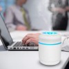 SOON GO Cool Air Mist Ultrasonic Humidifier with Color Lights USB Fan Desktop Can Humidifier 200ML Portable Purifier for Cars, Office, Home, Bedroom, Travel and More SOON GO Cool Air Mist Ultrasonic Humidifier with Color Lights USB Fan Desktop Can Humidifier 200ML Portable Purifier for Cars, Office, Home, Bedroom, Travel and More