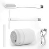 SOON GO Cool Air Mist Ultrasonic Humidifier with Color Lights USB Fan Desktop Can Humidifier 200ML Portable Purifier for Cars, Office, Home, Bedroom, Travel and More SOON GO Cool Air Mist Ultrasonic Humidifier with Color Lights USB Fan Desktop Can Humidifier 200ML Portable Purifier for Cars, Office, Home, Bedroom, Travel and More