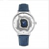 New Arrival Volcanic Pattern Fashion Quartz Waterproof Geninue Leather Wristwatch