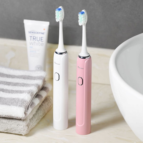 Sonic Electric Wireless Rechargeable Toothbrush Five-speed tooth cleaning mode 37000 times / minute vibration for adults IPX7 waterproof Nano-coated body