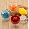 Good Grips Small Citrus Lemon Orange Juicer Manual Hand Squeezer with Built-in Grater,Blue  ，Red and Orange