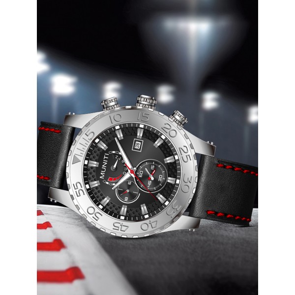 Mens Quartz Watch Sub-dials High Quality Stylish Watch