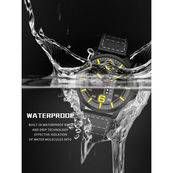 Mens Quartz Watch All Match Leisure Waterproof Trendy Watch