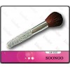 Foundation Diamond Cosmetic Makeup Brush Kabuki for Face - Perfect For Blending Liquid, Cream or Flawless Powder Cosmetics - Buffing, Stippling, Concealer - Premium Quality Synthetic Dense Bristles Plastic Handle with Rhinestone