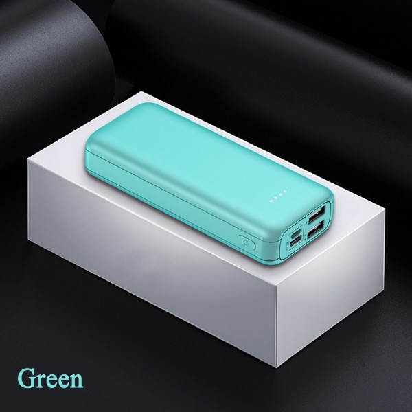 Power Bank Portable Charger 10000mAh External Battery Pack of 4 LED Lights with Dual   USB Ports and 2 Input Port，for iPhone,iPad,Mac,Samsung,Huawei and More