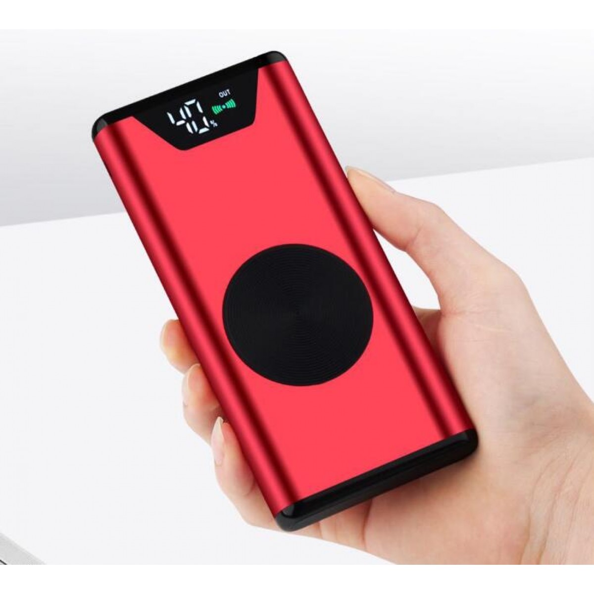 10000mAh Wireless Power Bank, Dual Smart USB Port 5V/2.1A External