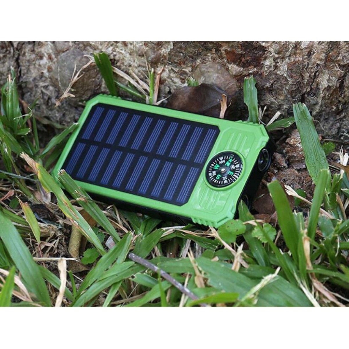 Solar Power Bank, Portable Charger 20000mAh External Battery Pack Micro Input Port Dual