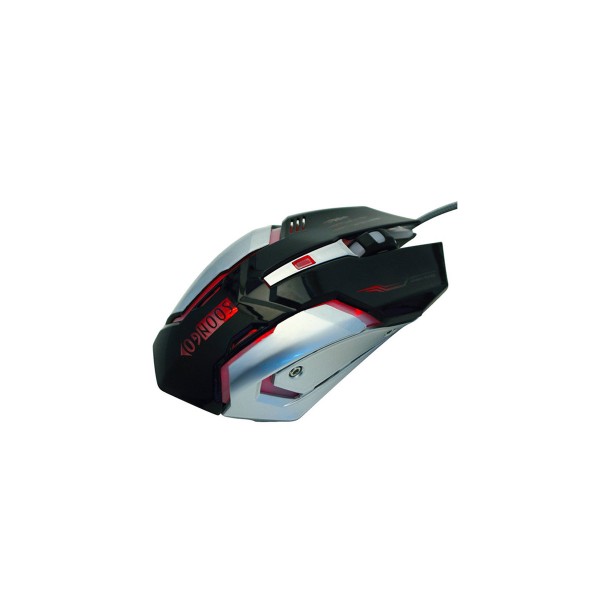 SOONGO Gaming Mouse Professional Adjustable 3200 DPI Precise Sensitivity Optical High-Grade USB Wired Pro Gamer Mouse with 4 Colors Breathing Lights and Stable Steel
