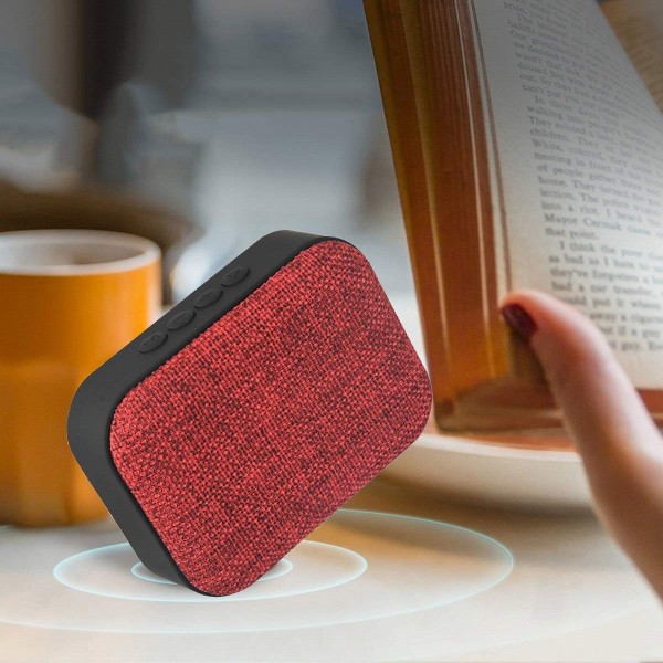 Portable Canvas Fabric Art Mini Bluetooth Wireless Speaker Loudspeaker FM Radio Support TF U-Disk