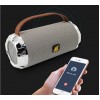 LED Portable Bluetooth Speaker, Wireless Indoor Outdoor Boombox with FM Radio, AUX, USB, SD Card and MIC Support